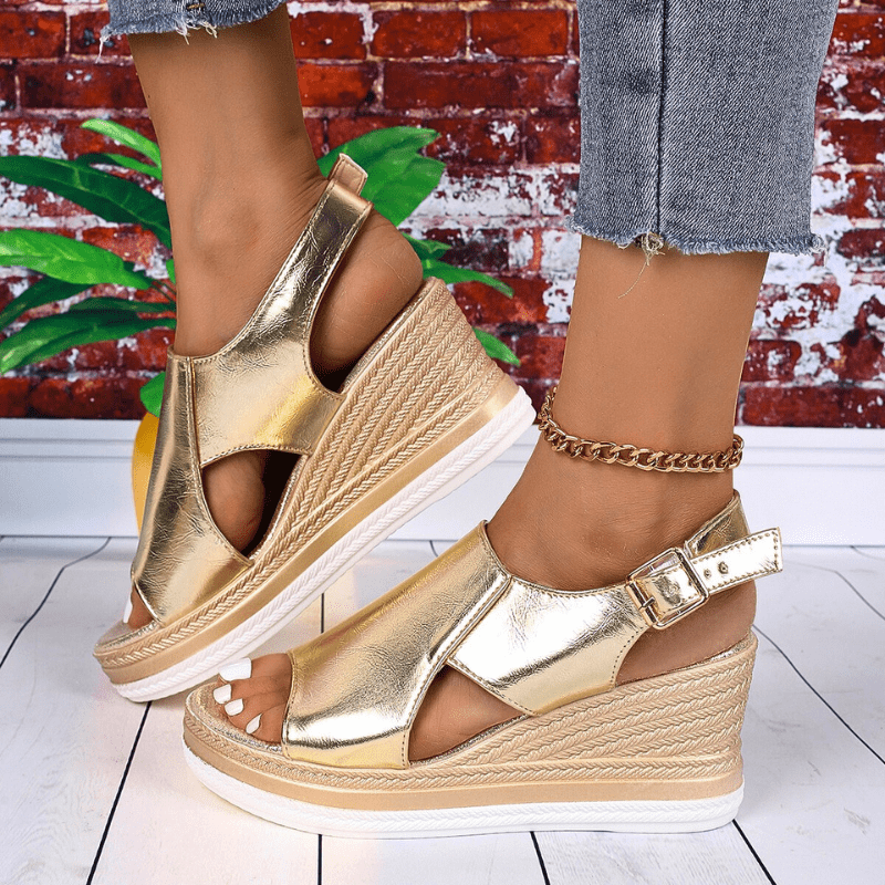 Meadow | Women's Stylish Metallic Sandals