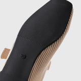 Fiona | Mary-Jane Flats with a Square Toe