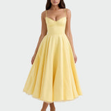Anna | Yellow Midi Dress