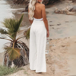 Penny | Wide-Leg Trousers with a Smocked High Waist