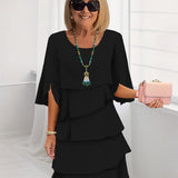 Gwyneth | Elegant Tiered Ruffle Dress