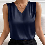 Josie | Sleeveless V-Neck Blouse