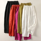 Carolina | Pull-On Wide-Leg Trousers with an Elastic Waist