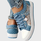 Albertine | Orthopaedic Sneakers with Embroidered Panels