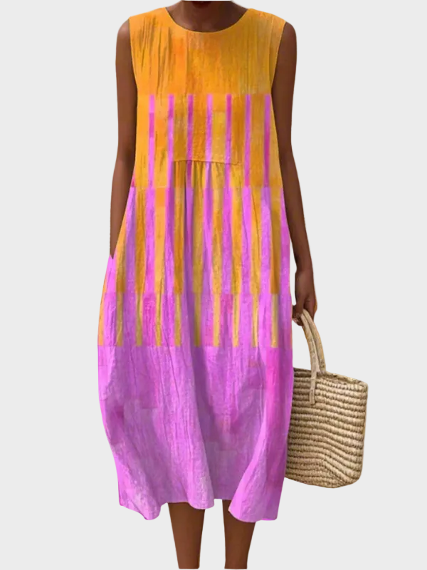 Wendy | Effortless Midi Dress Multicolour, photo studio