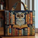 Handcrafted Bag - Owl and Old Books