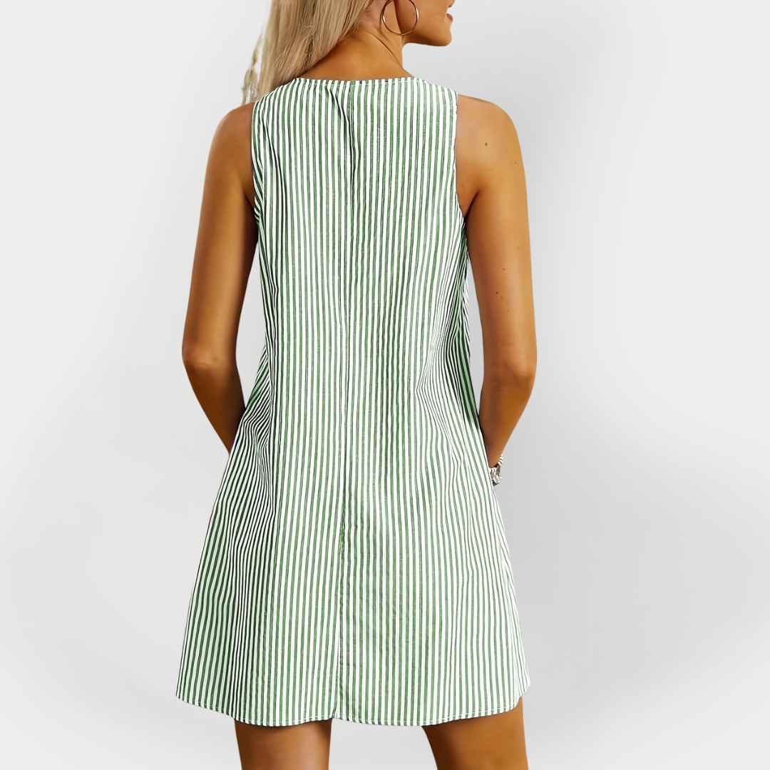 Strapless Ribbed Dress