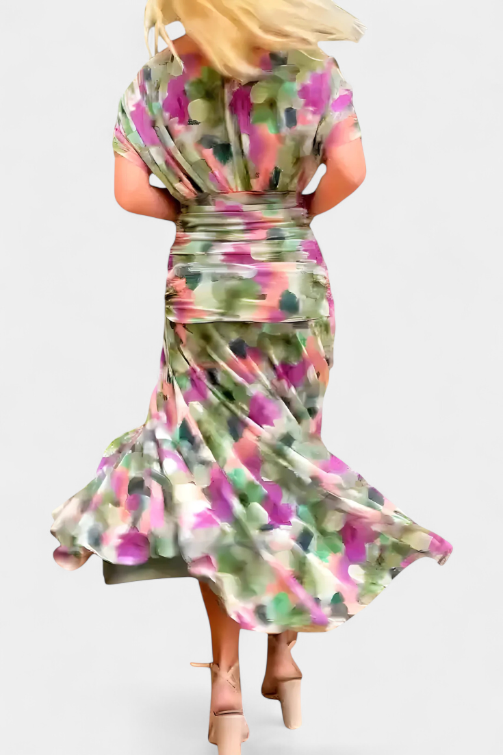Maddison | V-Neck Floral Maxi Dress