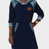 Irene | Hooded Denim Dress