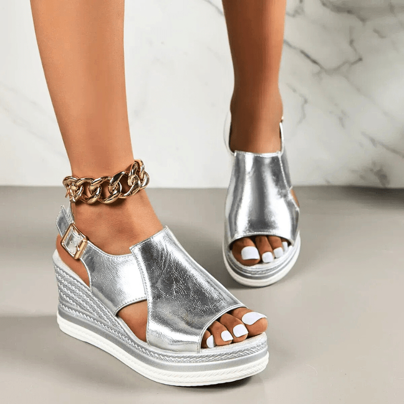 Meadow | Women's Stylish Metallic Sandals