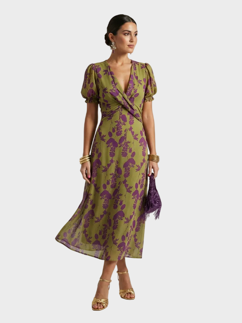 Natalie | Floral Midi Dress Floral, photo studio