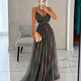 Elvira | Long Flowy Evening Dress