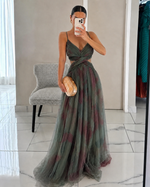 Elvira | Long Flowy Evening Dress
