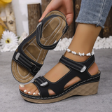 Amanda | Wedge Sandals with Adjustable Ankle Straps