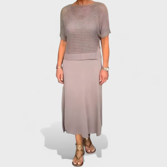 Claudia | Summer Dress with Woven Bodice