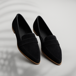 Luz | Pointed Penny Loafers with a Padded Insole