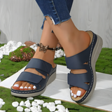 Kiera | Orthopaedic Wedge Slides with Adjustable Straps
