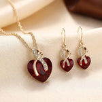 Sile | Ruby Twisted Heart Set