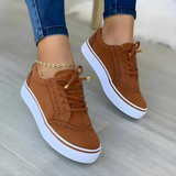 Emma | Orthopaedic Brogue Sneakers with Laces