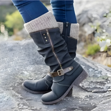 Kaia | Orthopaedic Knee-High Boots with a Knit Cuff