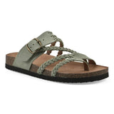 Leah | Braided Slide Sandals with a Buckle Strap