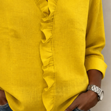 Hope | Refined Ruffled V-Neck Blouse