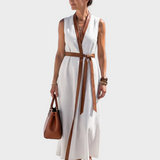 Lydia | Midi Dress with Contrast Detail