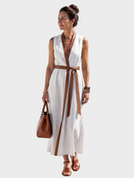 Lydia | Midi Dress with Contrast Detail