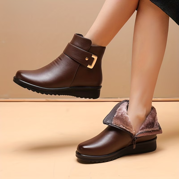 Lotte | Orthopaedic Winter Ankle Boots with a Buckled Strap