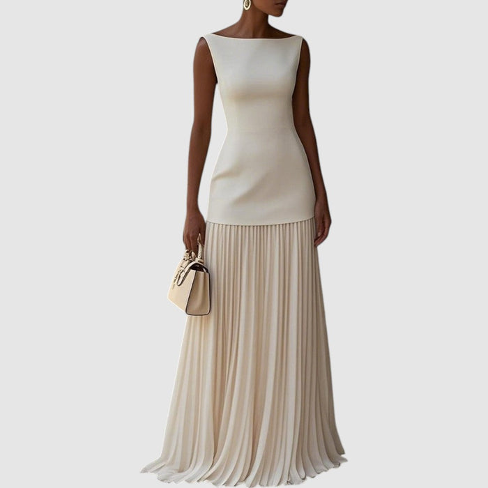 Eden | Sleeveless Pleated Maxi Dress