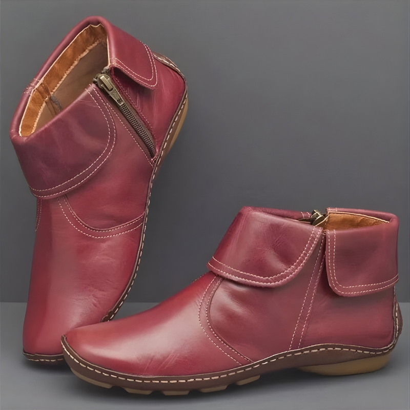 Fallon Premium Orthopedic Waterproof Boots Red, photo studio