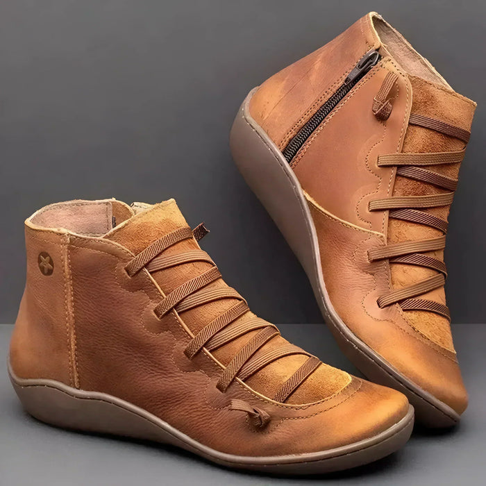 Elija | Waterproof Ankle Boots with Criss-Cross Laces