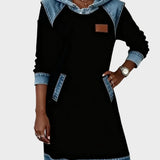 Irene | Hooded Denim Dress