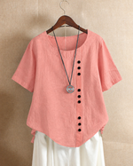 Ursula | Asymmetric Button Blouse