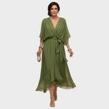 Monica | V-Neck Chiffon Dress