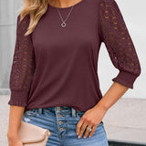 Beatriz | Elegant Blouse with Openwork Sleeves