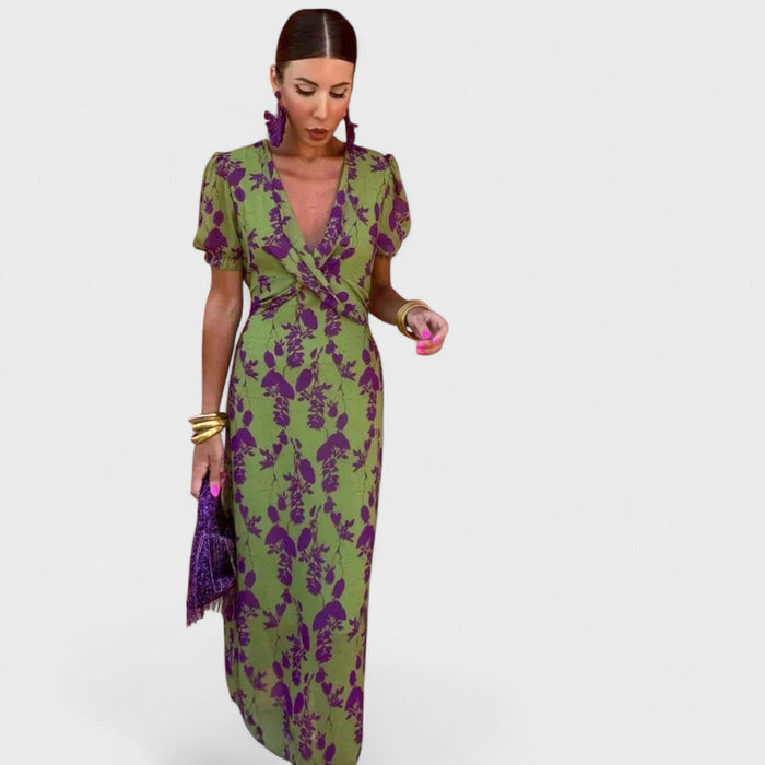 Verity | Floral Tie-Front Wrap Dress