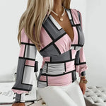 Ana | Wrap Blouse with Gathered Waist and Balloon Sleeves