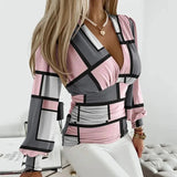 Ana | Wrap Blouse with Gathered Waist and Balloon Sleeves