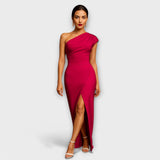 Elegant Asymmetric Evening Dress