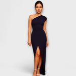 Elegant Asymmetric Evening Dress
