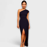 Elegant Asymmetric Evening Dress