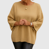 Cream Three-Quarter Sleeve Jumper