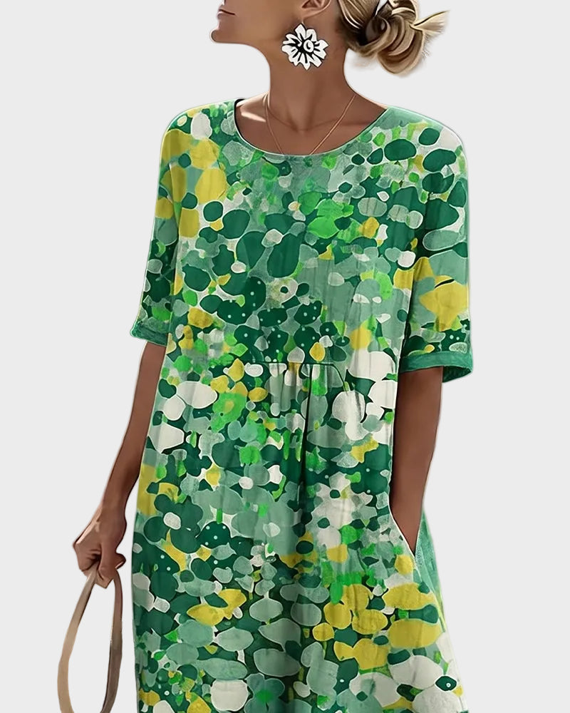 Elena | Light and Flowy Floral Midi Dress