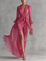 Amelia | Flowy Maxi Dress with Split