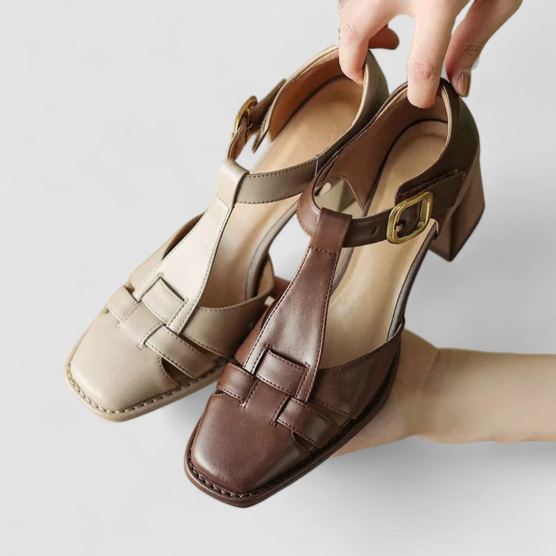 Orthopaedic T-Bar Block Heels