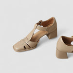 Orthopaedic T-Bar Block Heels
