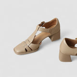 Orthopaedic T-Bar Block Heels