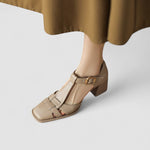 Orthopaedic T-Bar Block Heels