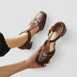 Orthopaedic T-Bar Block Heels